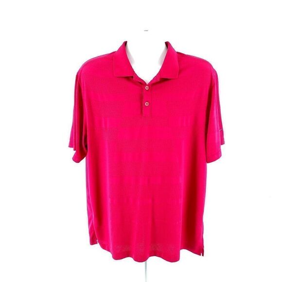 Nike Golf Tour Performance Dri-Fit Magenta Pink XL Collared Polo Shirt - Picture 4 of 10